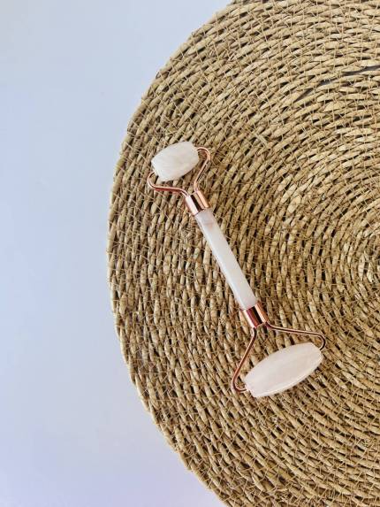 FACE ROLLER (Doğal Pembe Kuvars Taş)